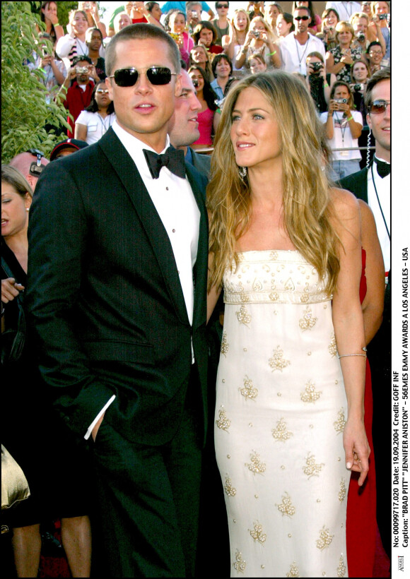 Brad Pitt et Jennifer Aniston - 56e Emmy Awards à Los Angeles.