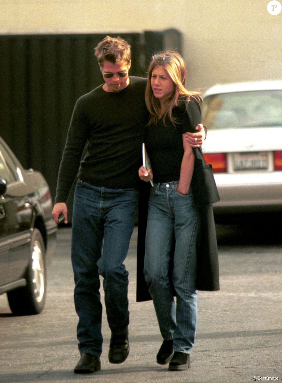 Brad Pitt et Jennifer Aniston se rendent au musée Art Hollywood à Beverly Hills.