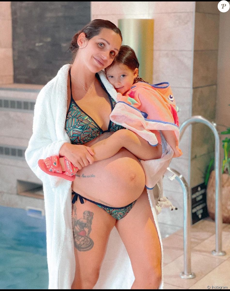 Julia Paredes et sa fille Luna, juin 2021