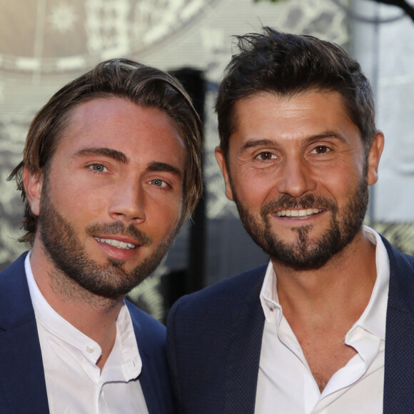 Christophe Beaugrand et son mari Ghislain Gerin - 10e édition du "Global Gift Gala" à l'hôtel Four Seasons George V à Paris, le 3 juin 2019. © Denis Guignebourg/Bestimage