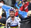 Julian Alaphilippe remporte la première étape du Tour de France. Photo by Pete Goding/PA Photos/ABACAPRESS.COM
