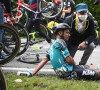 Plusieurs coureurs blessés après une série de chutes lors de la première étape du Tour de France. Photo: Garnier Etienne/GodingImages/Pete Goding. Unique Reference No. 60594219 ...