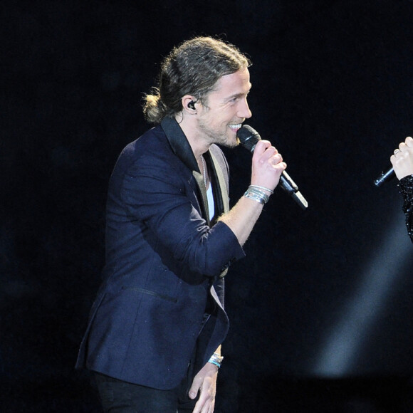 Exclusif - Julien Doré et Hélène Ségara - Enregistrement de l'émission "La chanson challenge" au Château de Chambord, qui sera diffusée le 26 juin sur TF1