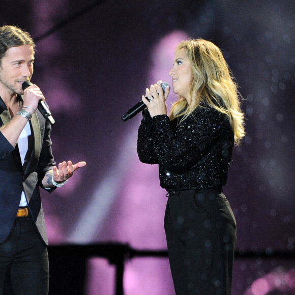 Exclusif -  Julien Doré et Hélène Ségara - Enregistrement de l'émission "La chanson challenge" au Château de Chambord, qui sera diffusée le 26 juin sur TF1