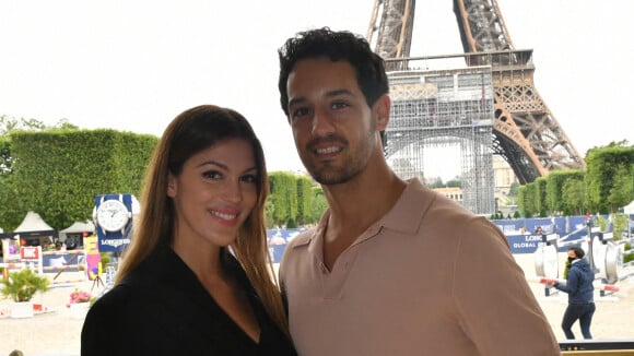 Iris Mittenaere chic en noir au bras de Diego, Guillaume Canet très moustachu au Paris Eiffel Jumping