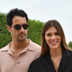 Exclusif - Iris Mittenaere et son compagnon Diego El Glaoui assistent au Longines Paris Eiffel Jumping au Champ de Mars, le 26 juin 2021. © Veeren / Bestimage 