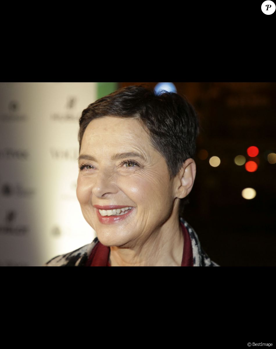 Isabella Rossellini au vernissage de l'exposition "Ist das Mode oder kann das weg!?" à la Villa Stuck à Munich.