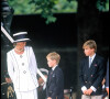 Archives - La princesse Lady Diana et ses fils le prince Harry et le prince William en 1995. 