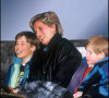 Archives - Lady Diana et ses fils William et Harry à Lech en 1993. 