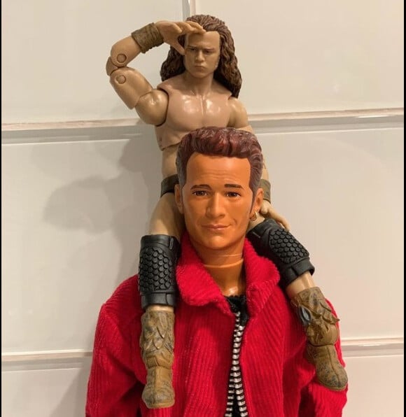 Luke et Jack Perry, version poupées, sur Instagram. Le 3 juin 2021.