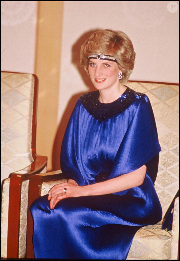 LA PRINCESSE LADY DIANA EN VISITE AU JAPON, 1986.