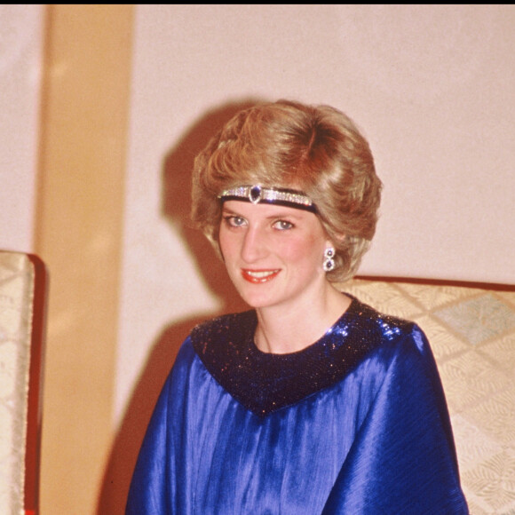 LA PRINCESSE LADY DIANA EN VISITE AU JAPON, 1986.