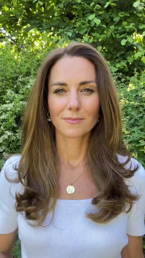 Kate Middleton, duchesse de Cambridge, lance le Centre de la Fondation royale pour la petite enfance. Londres. Le 18 juin 2021.