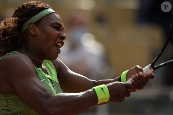 Serena Williams ( Etats unis ) lors du 3ème tour simples Dames des Internationaux de France à Roland Garros, à Paris, France, le 4 juin 2021. © Federico Pestellini/Panoramic/Bestimage 