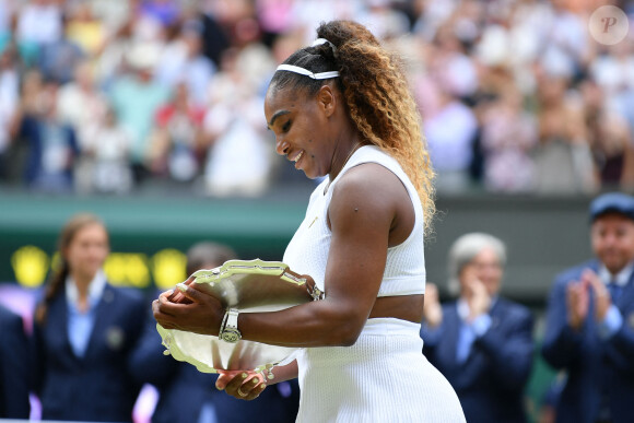 Serena Williams-Simona Halep remporte la finale femme du tournoi de Wimbledon "Serena Williams - Simona Halep (2/6 - 2/6)" à Londres, le 13 juillet 2019. 