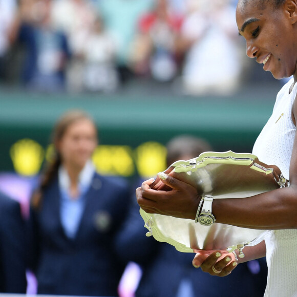Serena Williams-Simona Halep remporte la finale femme du tournoi de Wimbledon "Serena Williams - Simona Halep (2/6 - 2/6)" à Londres, le 13 juillet 2019. 