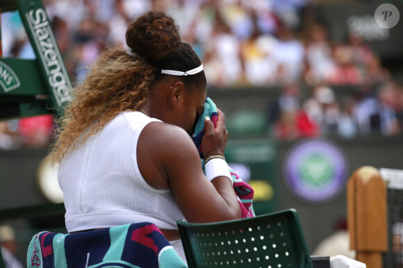 Serena Williams-Simona Halep remporte la finale femme du tournoi de Wimbledon "Serena Williams - Simona Halep (2/6 - 2/6)" à Londres, le 13 juillet 2019.