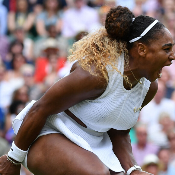 Serena Williams-Simona Halep remporte la finale femme du tournoi de Wimbledon "Serena Williams - Simona Halep (2/6 - 2/6)" à Londres, le 13 juillet 2019.