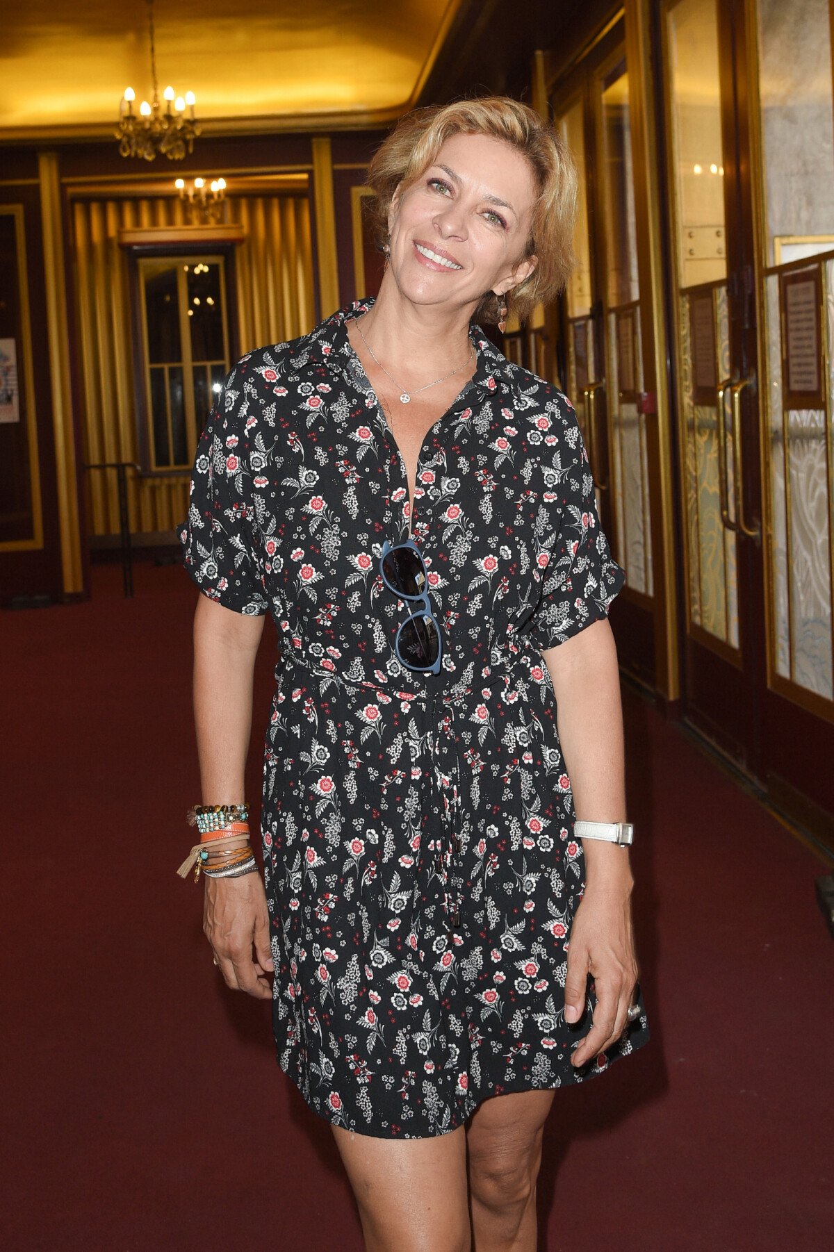 Photo : Corinne Touzet - Présentation de la saison 2018/2019 par le  Syndicat National du Théâtre Privé aux Folies Bergère à Paris. Le 11  septembre 2018 © Coadic Guirec / Bestimage - Purepeople