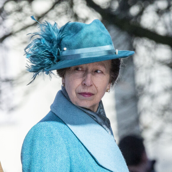 La princesse Anne, colonel en chef de Royal Corps of Signals - Visite à la cathédrale de Salisbury pour célébrer le centenaire du Royal Corps of Signals, Salisbury le 29 février 2020.