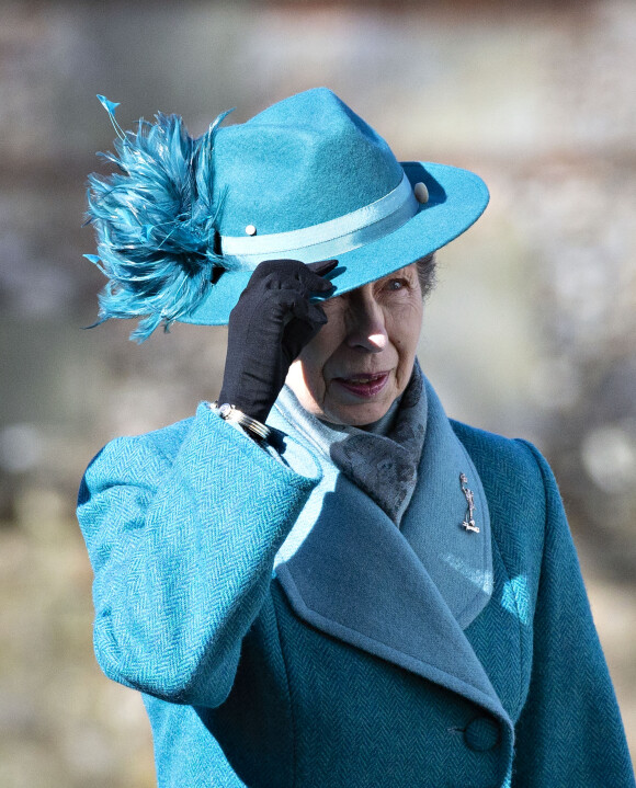 La princesse Anne, colonel en chef de Royal Corps of Signals - Visite à la cathédrale de Salisbury pour célébrer le centenaire du Royal Corps of Signals, Salisbury le 29 février 2020.