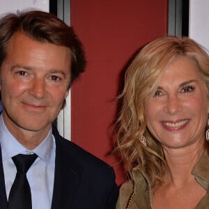 François Baroin et sa compagne Michèle Laroque durant l'avant-première du film Brillantissime au cinéma Publicis à Paris, France, le 15 janvier 2018. © Veeren/Bestimage