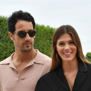 Exclusif - Iris Mittenaere et son compagnon Diego El Glaoui assistent au Longines Paris Eiffel Jumping au Champ de Mars, le 26 juin 2021. © Veeren / Bestimage 