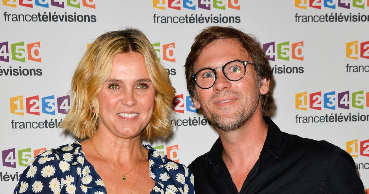 Marine Vignes et Laurent Romejko lors du photocall de la présentation