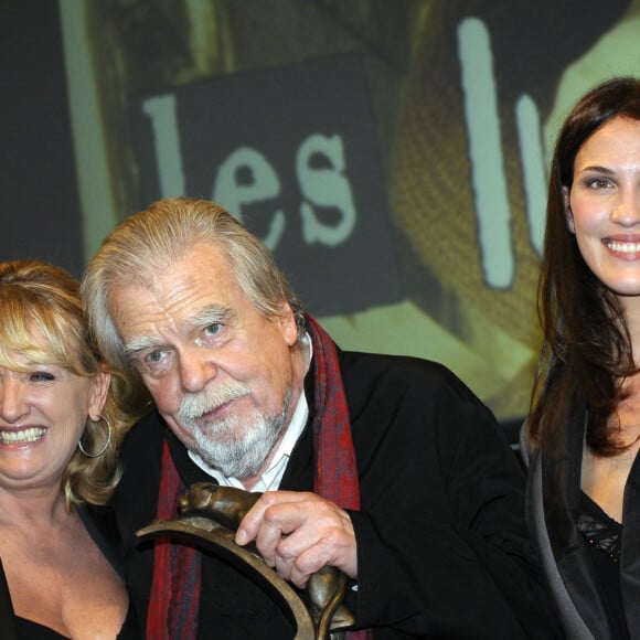 Charlotte de Turckheim, Michael Lonsdale et Linda Hardy - Cérémonie de remise des Prix des lumières. Le 14 janvier 2011.