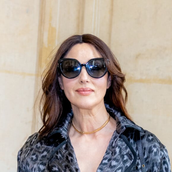 Monica Bellucci arrive au Musée Rodin pour assister au défilé de mode Haute-Couture 2021/2022 Christian Dior. Paris, le 5 kjuillet 2021. © Olivier Borde/Bestimage