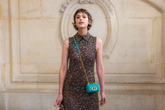 Mathilde Warnier arrive au Musée Rodin pour assister au défilé de mode Haute-Couture 2021/2022 Christian Dior. Paris, le 5 kjuillet 2021. © Olivier Borde/Bestimage
