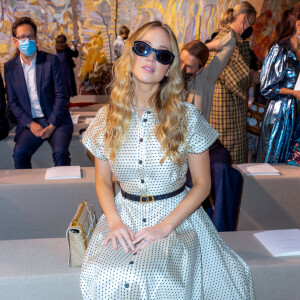 Jennifer Lawrence assiste au défilé de mode Haute-Couture 2021/2022 Christian Dior au musée Rodin. Paris, le 5 juillet 2021. © Olivier Borde/Bestimage