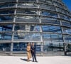 Le roi Willem-Alexander et la reine Maxima des Pays-Bas visitent le Bundestag dans le cadre de leur visite d'état de trois jours en Allemagne, le 6 juillet 2021.