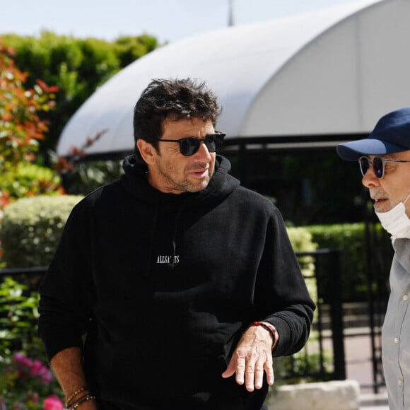 Patrick Bruel et Gérard Jugnot à l'hôtel Barrière L'Hermitage - 7e Festival du Cinéma et Musique de Film de La Baule. Le 24 juin 2021. © Rachid Bellak/Bestimage