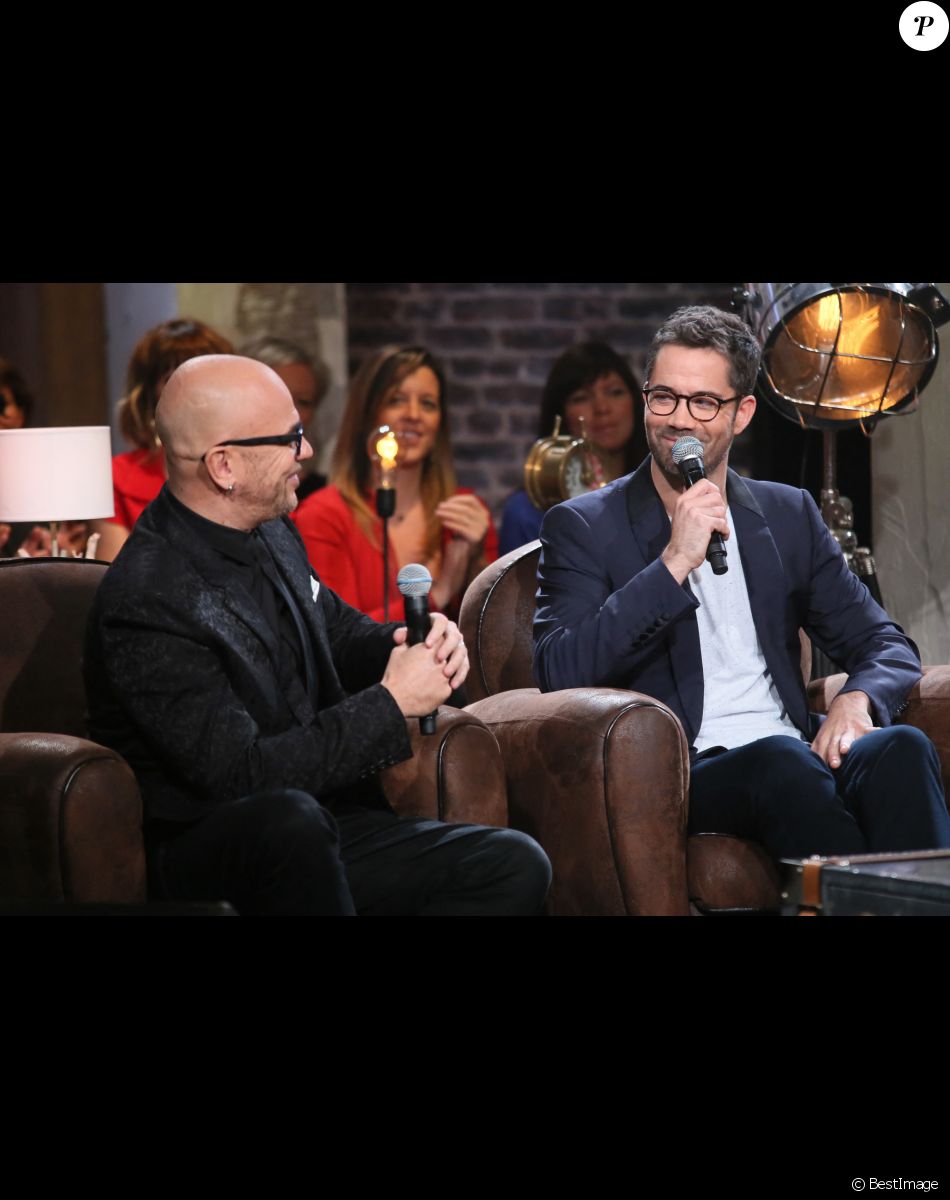 Exclusif - No Web No Blog - Pascal Obispo, Emmanuel Moire - Enregistrement de l'émission "Du côté de chez Dave" à Paris, diffusée le 14 février 2016 sur France 3. Le 8 décembre 2015 © CVS / Bestimage No Web No Blog pour Belgique et Suisse