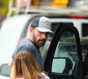 Ben Affleck a emmené les enfants de Jennifer Lopez, Emme et Maximilian, faire du shopping dans Les Hamptons. Le 6 juillet 2021.