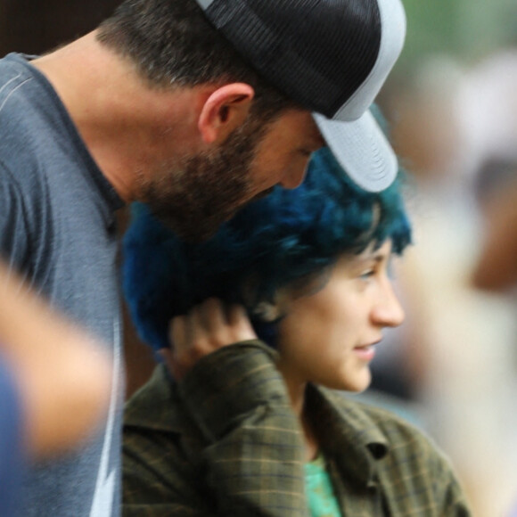 Ben Affleck et Emme, la fille de Jennifer Lopez, font du shopping dans Les Hamptons. Le 6 juillet 2021.
