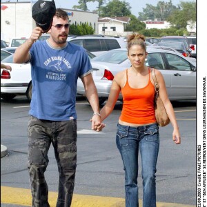 Jennifer Lopez et Ben Affleck à Savannah en 2003.