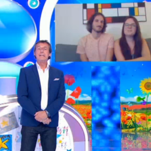 Xavier et sa compagne Laura évoquent leur mariage à venir dans "Les 12 coups de midi" - 21 mai 2020, TF1.