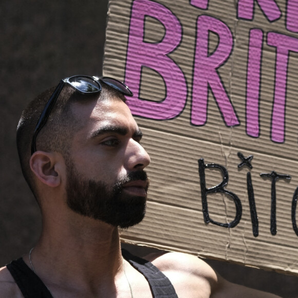 Les fans de Britney Spears sont venus supporter leur idole devant le tribunal de Los Angeles. Le 23 juin 2021.