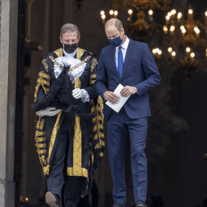 Le prince William, duc de Cambridge, assiste au 73 ème anniversaire du National Health Service à la cathédrale St Paul à Londres, le 5 juillet 2021, sans Kate Middleton, duchesse de Cambridge, qui s'est mise à l'isolement en étant cas contact du coronavirus (Covid-19).