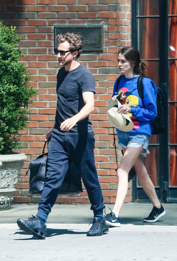 Exclusif - Bee Shaffer, la fille d'Anna Wintour, et son mari Francesco Carrozzini à New York en juillet 2018.