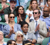 Pippa Middleton et son mari James Matthews assistent à la demi-finale simple messieurs de Wimbledon opposant Matteo Berrettini à Hubert Hurkacz. Londres.
