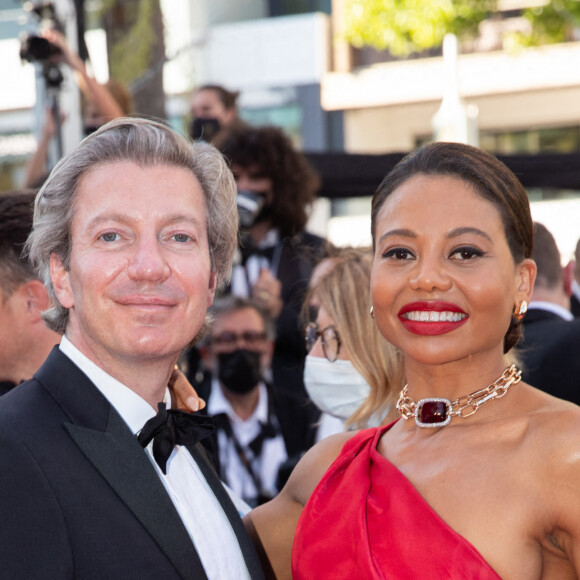 Ceawlin Thynn, marquis de Bath et Emma Weymouth, marquise de Bath - Montée des marches du film "Aline" lors du 74e Festival International du Film de Cannes. Le 13 juillet 2021. © Borde-Jacovides-Moreau / Bestimage