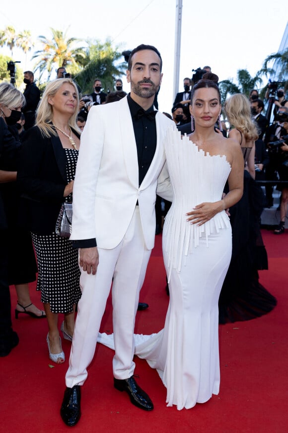 Mohammed Al Turki et Karen Wazen - Montée des marches du film "Aline" lors du 74e Festival International du Film de Cannes. Le 13 juillet 2021. © Borde-Jacovides-Moreau / Bestimage