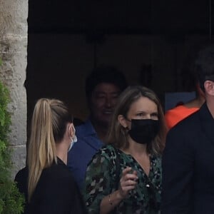 Mélanie Laurent etLes membres du jury déjeunent en terrasse pendant le 74 ème festival international du film à Cannes (6-17 juillet 2021), le 14 juillet 2021. 