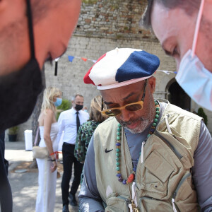 Spike Lee - Les membres du jury déjeunent en terrasse pendant le 74 ème festival international du film à Cannes (6-17 juillet 2021), le 14 juillet 2021. 