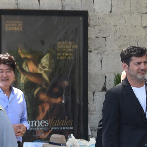 Spike Lee - Les membres du jury déjeunent en terrasse pendant le 74 ème festival international du film à Cannes (6-17 juillet 2021), le 14 juillet 2021. 