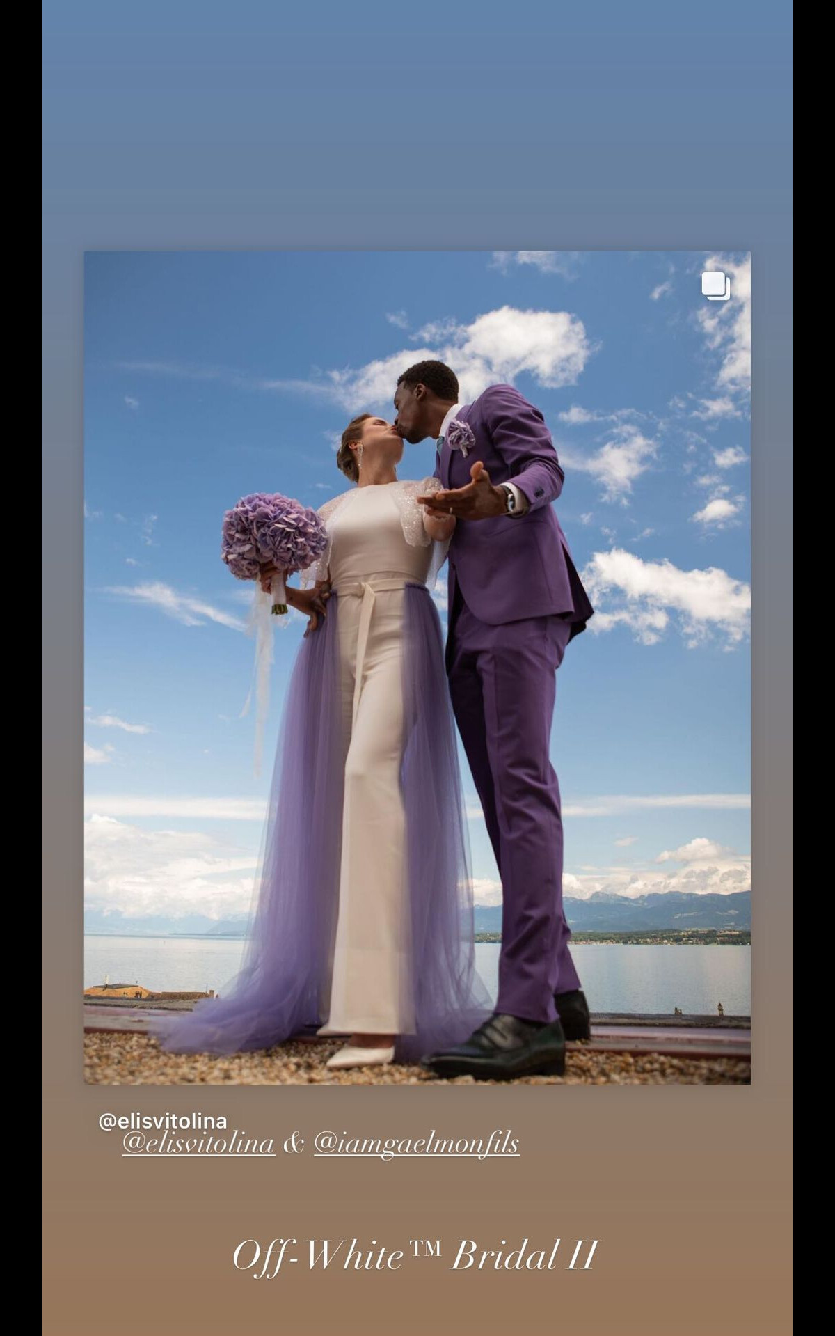 Photo : Gaël Monfils et sa femme Elina Svitolina. - Purepeople