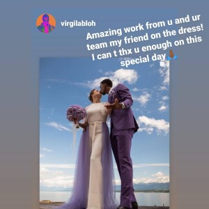 M. Pokora et Christina Milian au mariage de Gaël Monfils et Elina Svitolina.